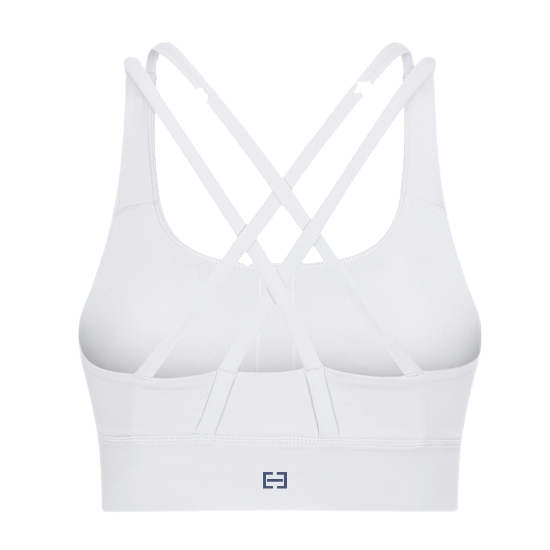 Sports Bra with Front Sheer Panel