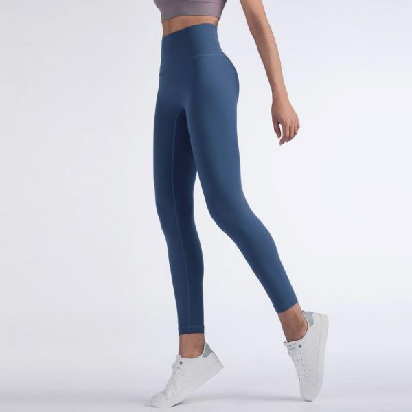 High-Waisted Cotton Ankle Length Leggings with 2 Pockets